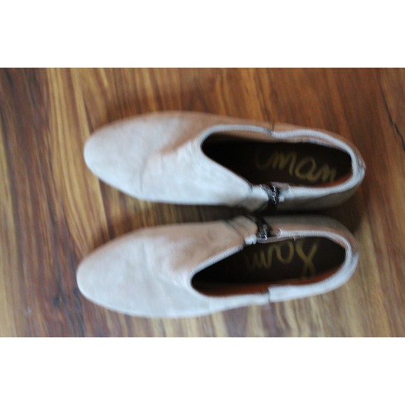 Sam Edelman Tan Suede Booties Size 6.5 Petty - Picture 5 of 9